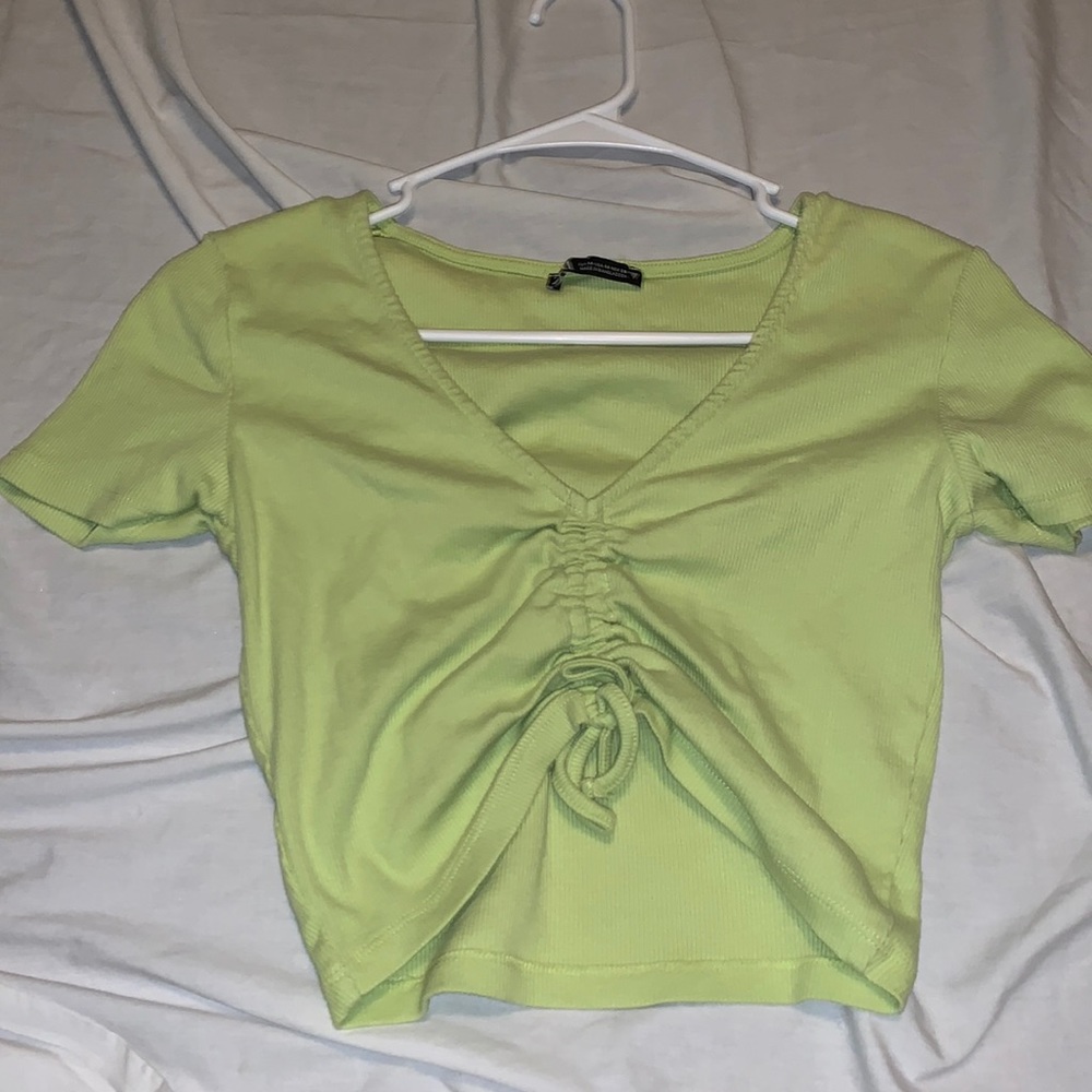 Scrunch pull string Crop top